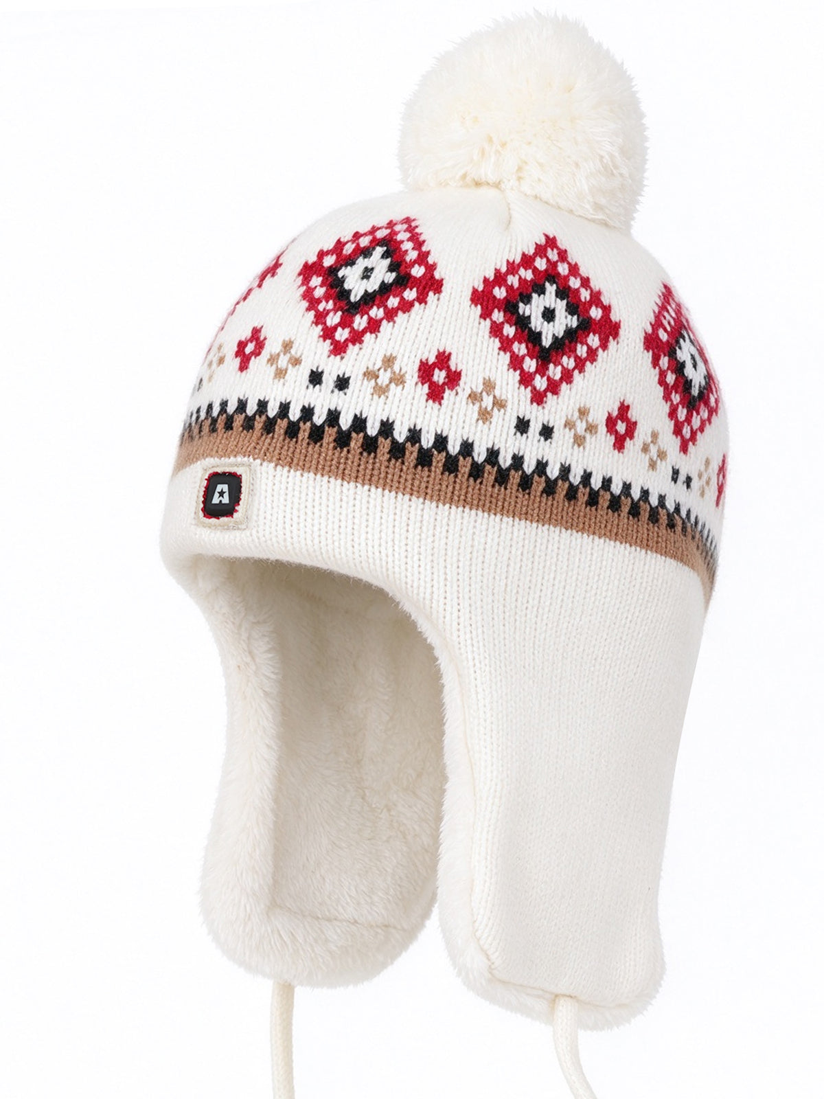 ARRIS Women’s Fair Isle Heated Earflap Hat with Battery