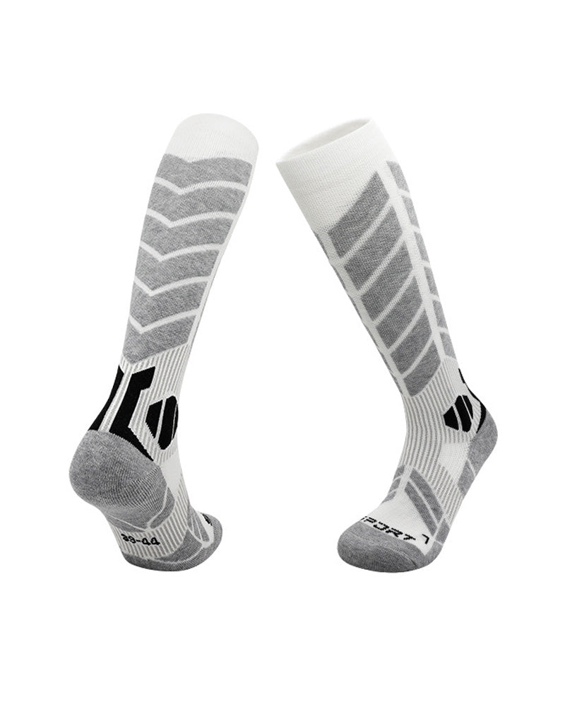 Wool Blend Ski Socks – Over-the-Calf Compression Socks for Skiing, Snowboarding & Winter Sports