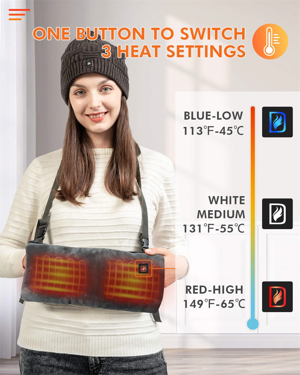 One button to switch 3 temperature settings