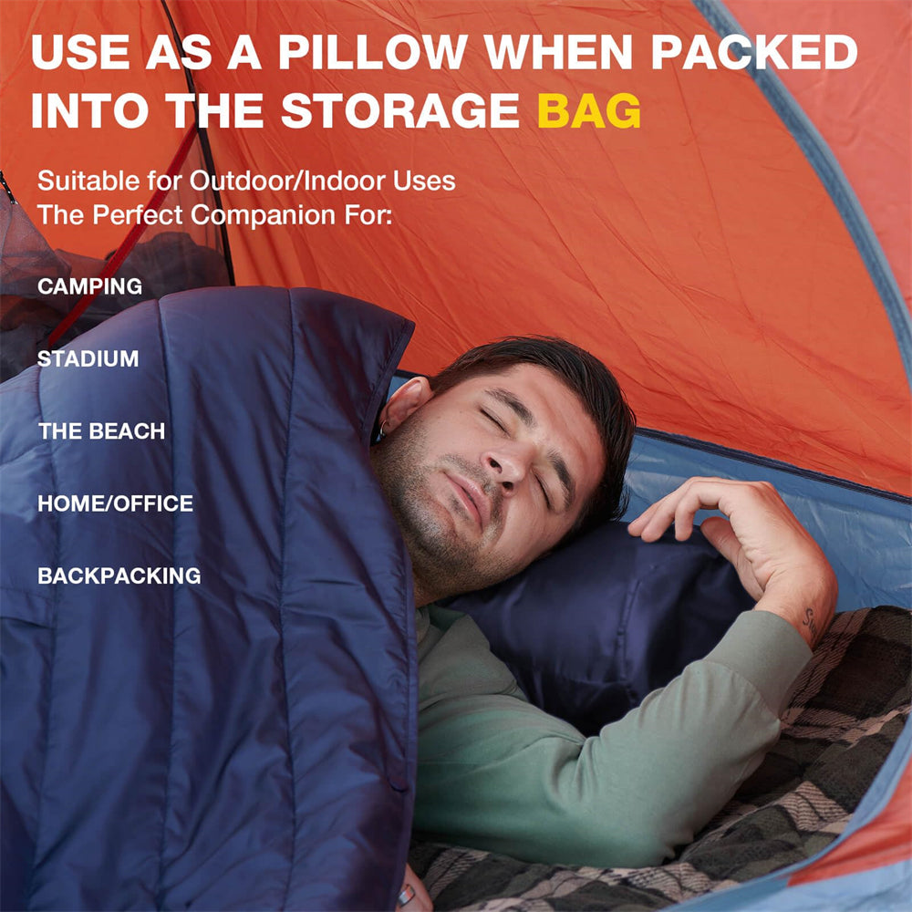 dukuseek wearable blanket is suitable for camping, stadium, beach, home/office