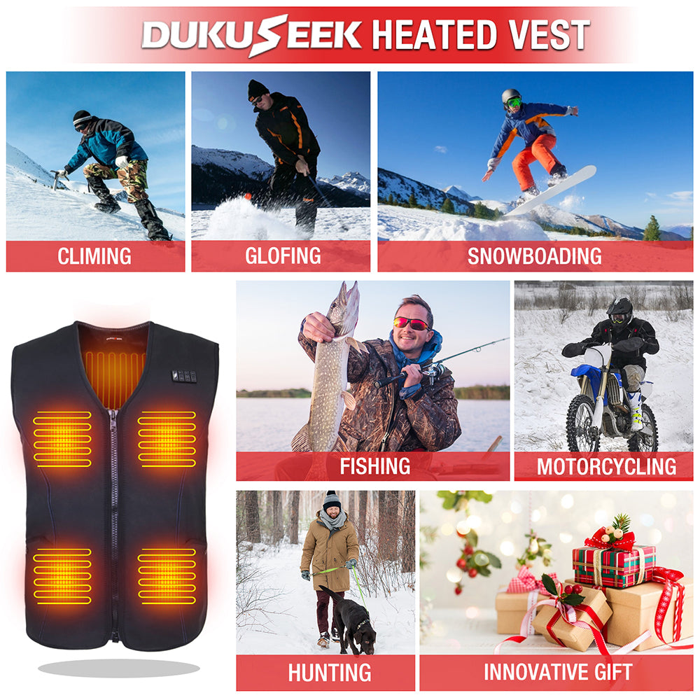 DUKUSEEK Unisex heated vest for hunting 
