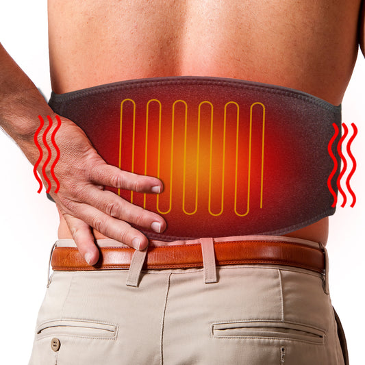 ARRIS Heating Waist Belt/Heated BackStraps for Back Pain Relief with Battery (Lengthened Version)