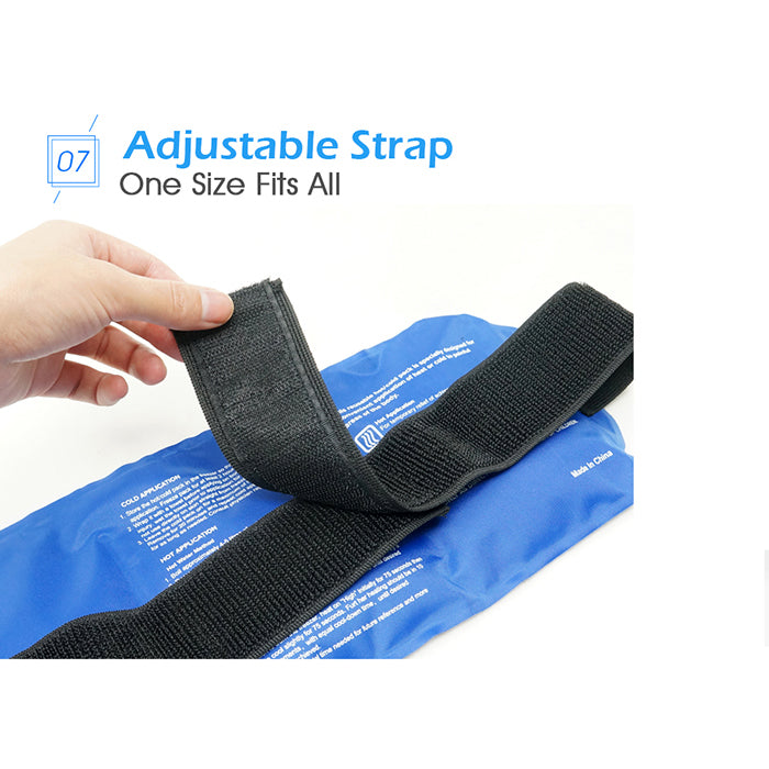 Arris Ice Packs for Waist Injuries Reusable Small Hot Cold Therapy Gel Ice Pack with Adjustable Strap for Pain Relief XA0022