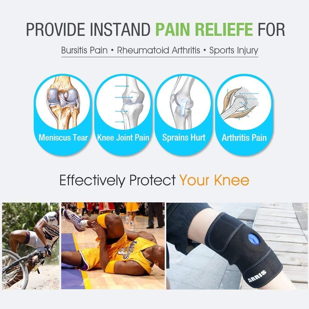 ARRIS Ice Pack for Knee Injuries, Reusable Knee Wrap Ice Knee Brace