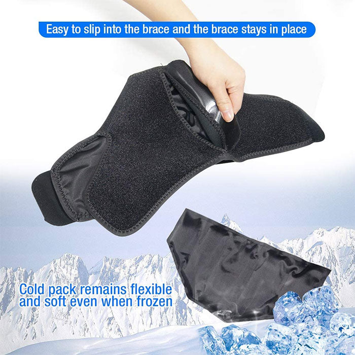ARRIS Ankle and Foot Ice Pack Therapy Wrap for Sprained Ankle, Achilles Tendon Injuries, Plantar Fasciitis, Bursitis & Sore Feet