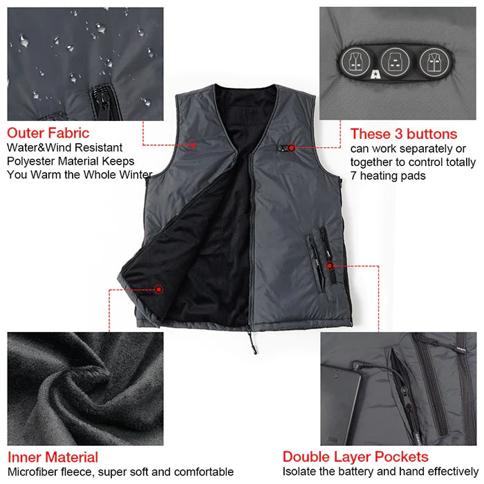 heated vest with battery