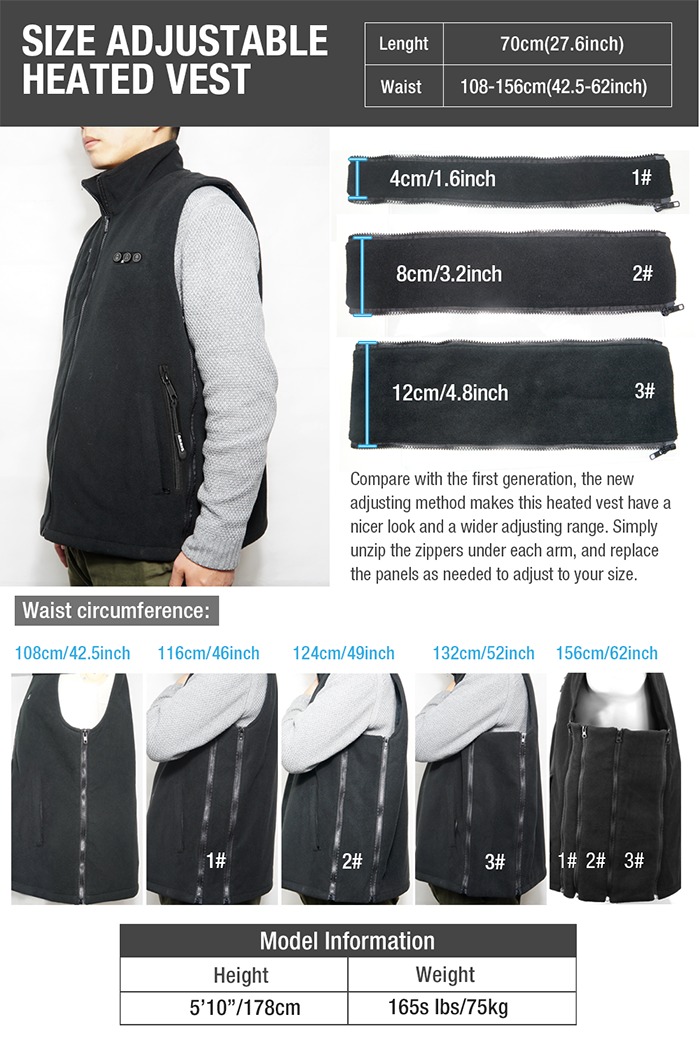 ARRIS Heated vest with battery pack