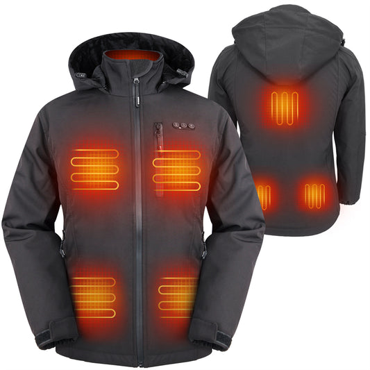 2022 New Arris Heated Jacket for Women with Rechargeable 7.4V Battery 8 Heating Zones 5 Heating Levels