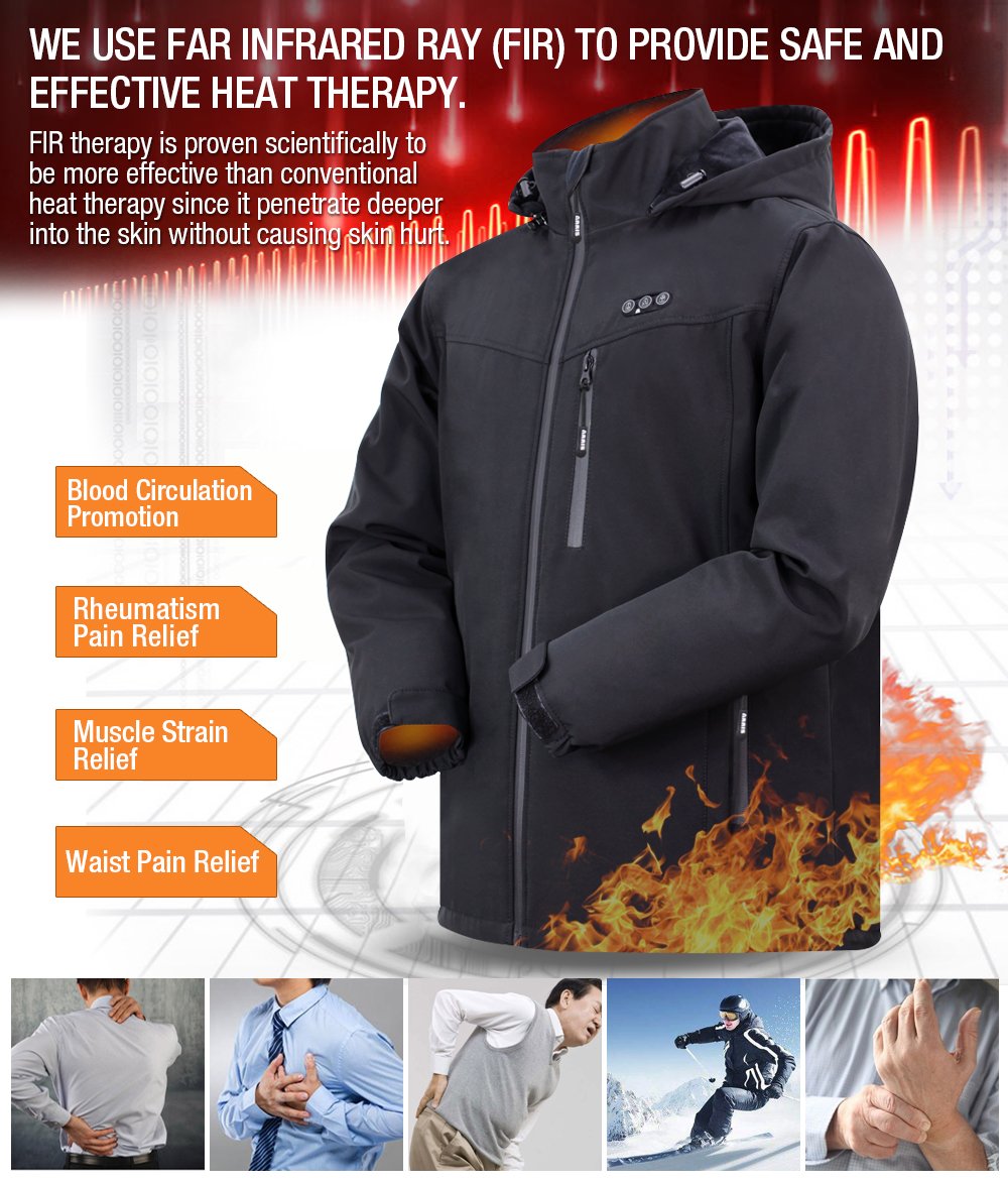 Warming heated jacket
