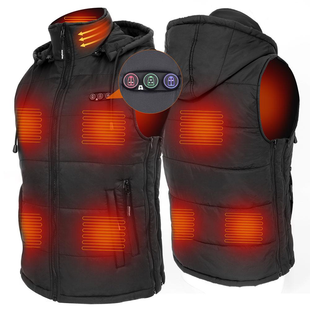 DUKUSEEK Lightweight Hat Detachable Vest unisex 
