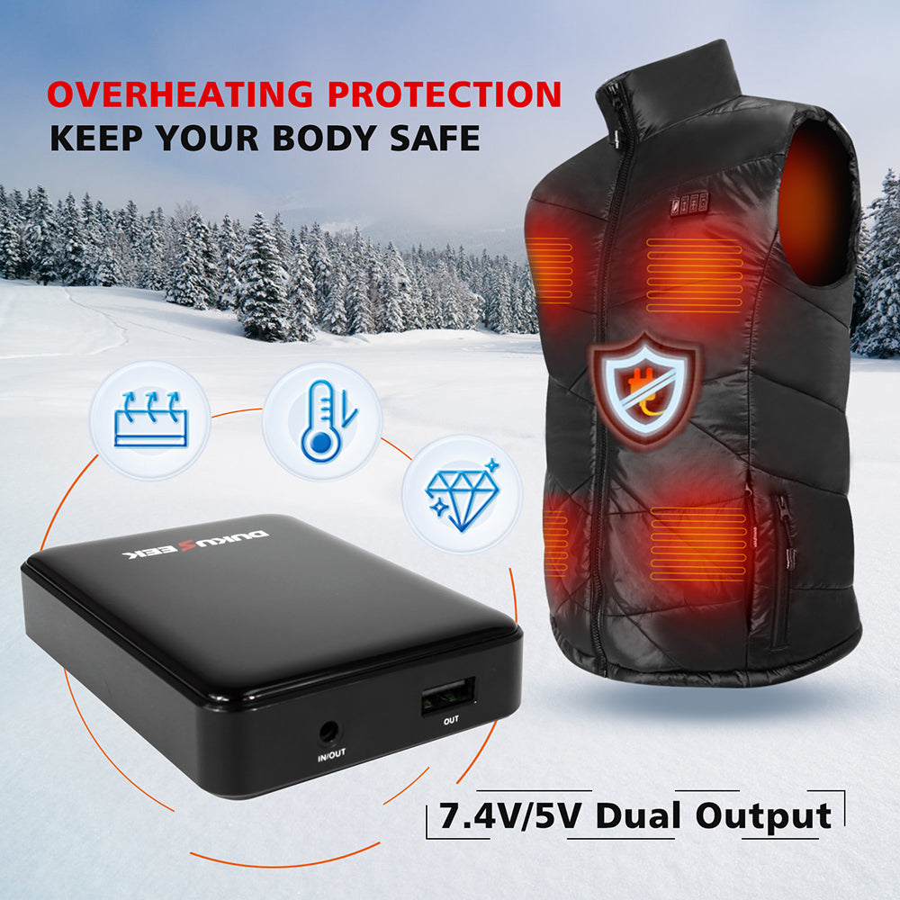 Heated Vest with Rechargable battery