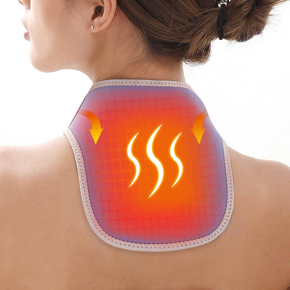 DUKUSEEK USB Heating Therapy Pad Wrap for Neck Pain Soreness Relief