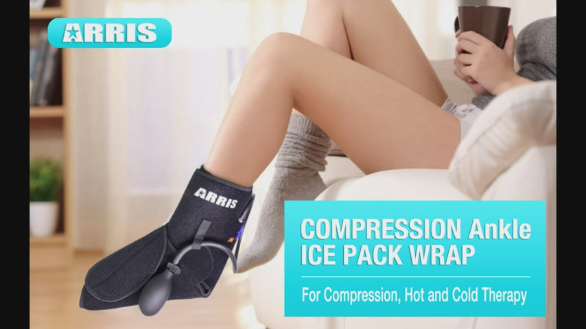 Shin Splint Ice Pack Wrap Hot Cold Compression for Pain Relief, Recovery –  arrislife