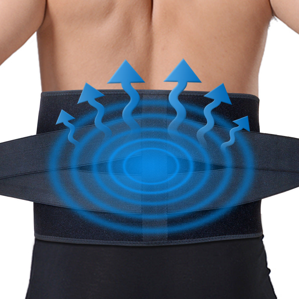 Ice Pack for Lower Back Pain Relief - Hot Cold Back Brace - for Lumbar, Waist, Abdomen, Hip Back Injuries