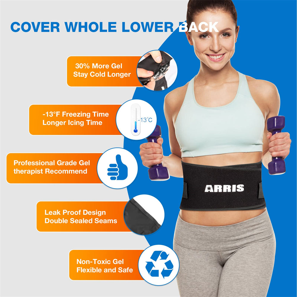 ARRIS gel ice pack cover whole lower back